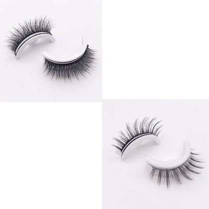 Captivating 3D layered mink-like false eyelashes for bold, voluminous eye makeup looks