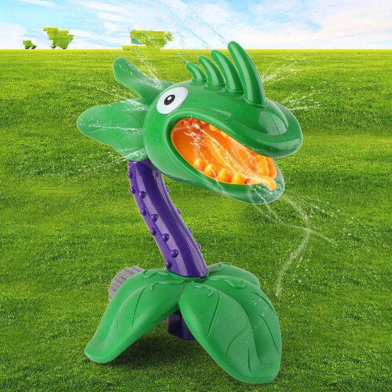Cartoon sprinkler toy for babies with rotating water spray feature