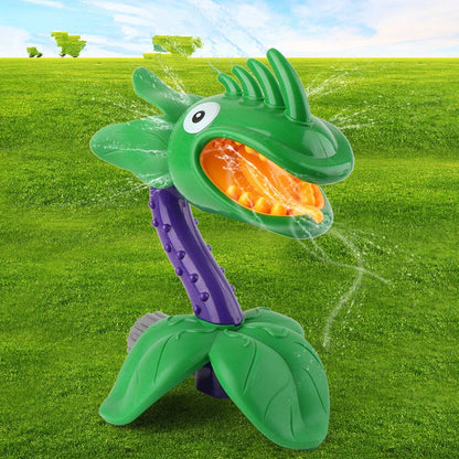 Cartoon sprinkler toy for babies with rotating water spray feature
