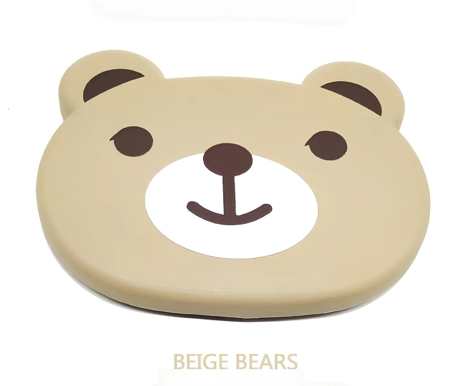 White child car seat table with 20x23.5cm surface and side hooks mounted on vehicle seat