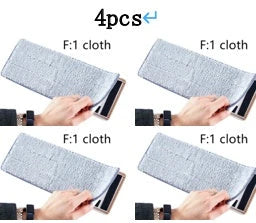 Home Kitchen 360-Degree Lazy Floor Mop with microfiber head and aluminum rod