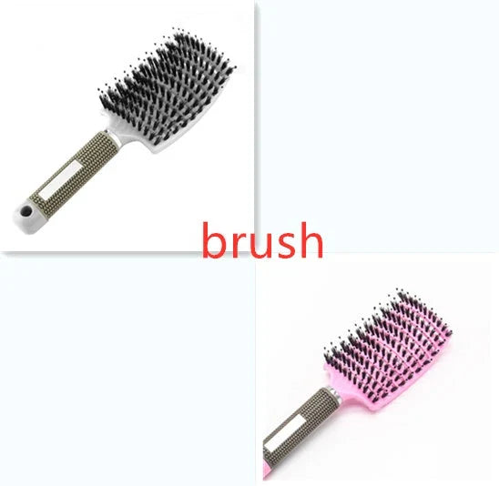 Ultra-Soft Detangling Hair Brush with Scalp Massage - Premium Bristles and Nylon for Effortless Tangle-Free Hair