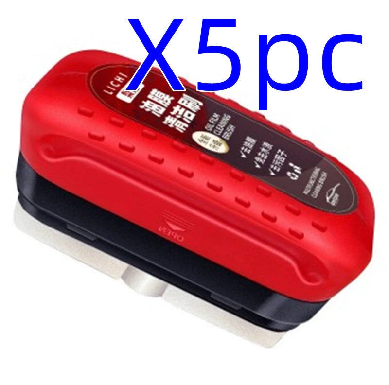 Automotive oil film cleaning brush with hydrophobic effect for windshield clarity