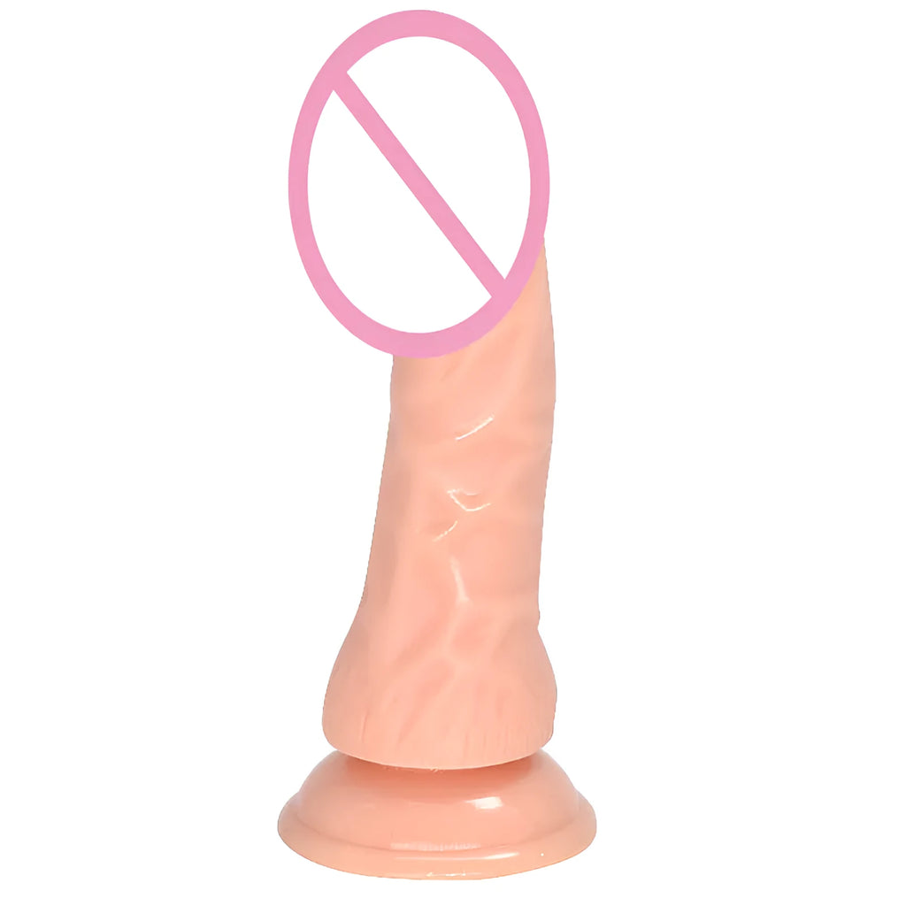 Bullet simulation butt plug for women skin colour PVC anal toy 17.5cm length 3.5cm width