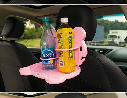 Child car seat table with 20x23.5cm surface mounted on vehicle seat back