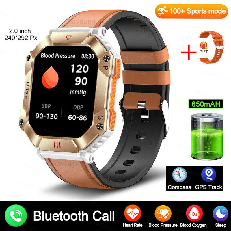 Android GPS fitness smart watch for women with Bluetooth calling and multiple strap options