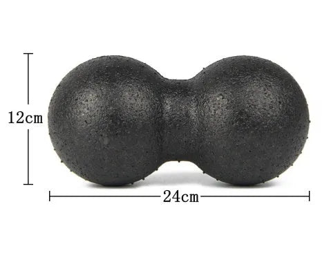 Mini Siamese Peanut Massage Ball, 8cm diameter EPP foam ball for muscle relaxation and balance training on a flat surface