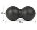 Mini Siamese Peanut Massage Ball, 8cm diameter EPP foam ball for muscle relaxation and balance training on a flat surface