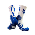 Superstar basketball socks for adults, cushioned sports socks for EU 37-44, polyester and nylon blend