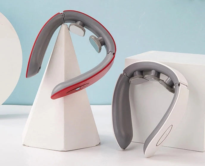 USB charging neck massager with adjustable settings for pain relief
