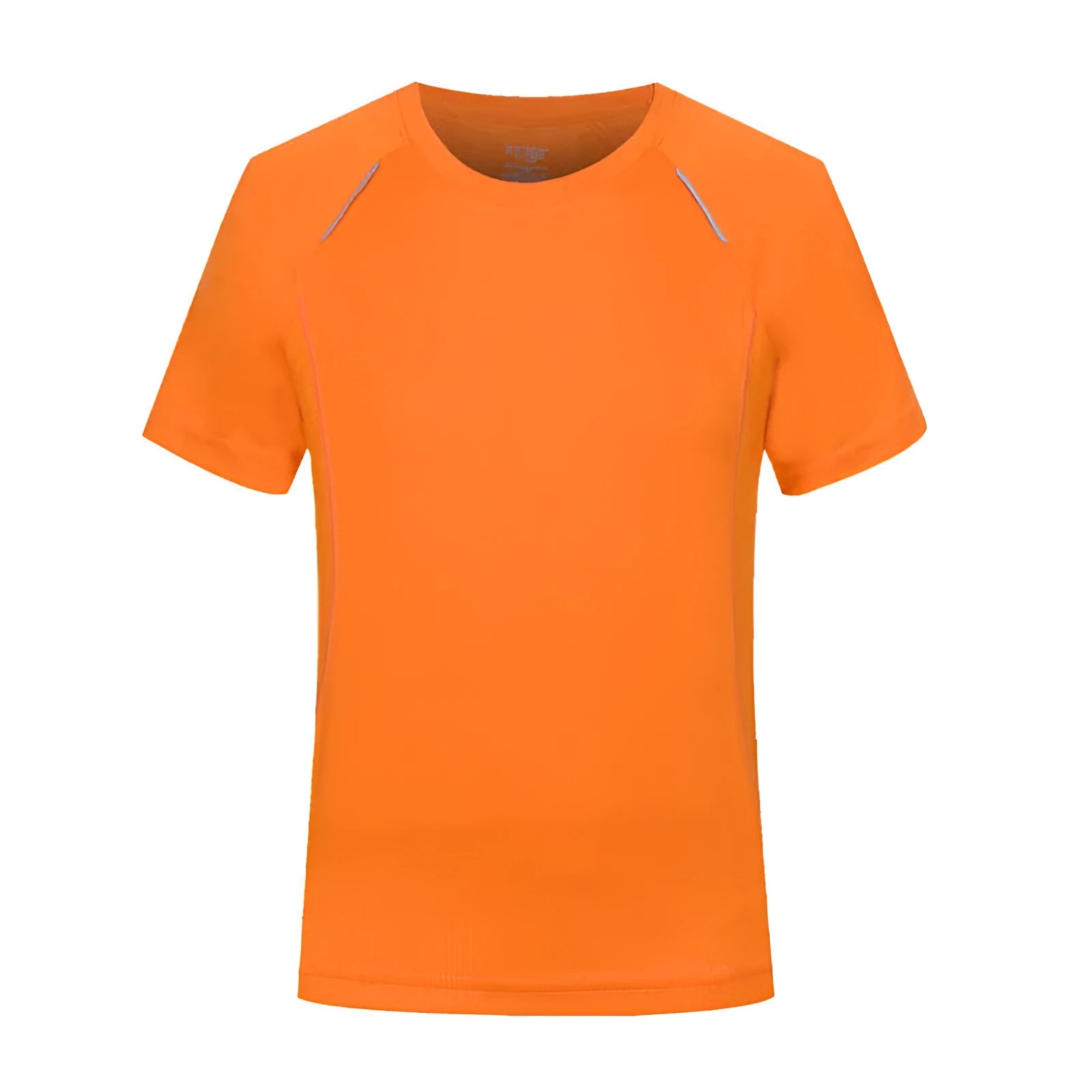 Slim fit solid colour T-shirt in viscose quick-dry fabric on a hanger.