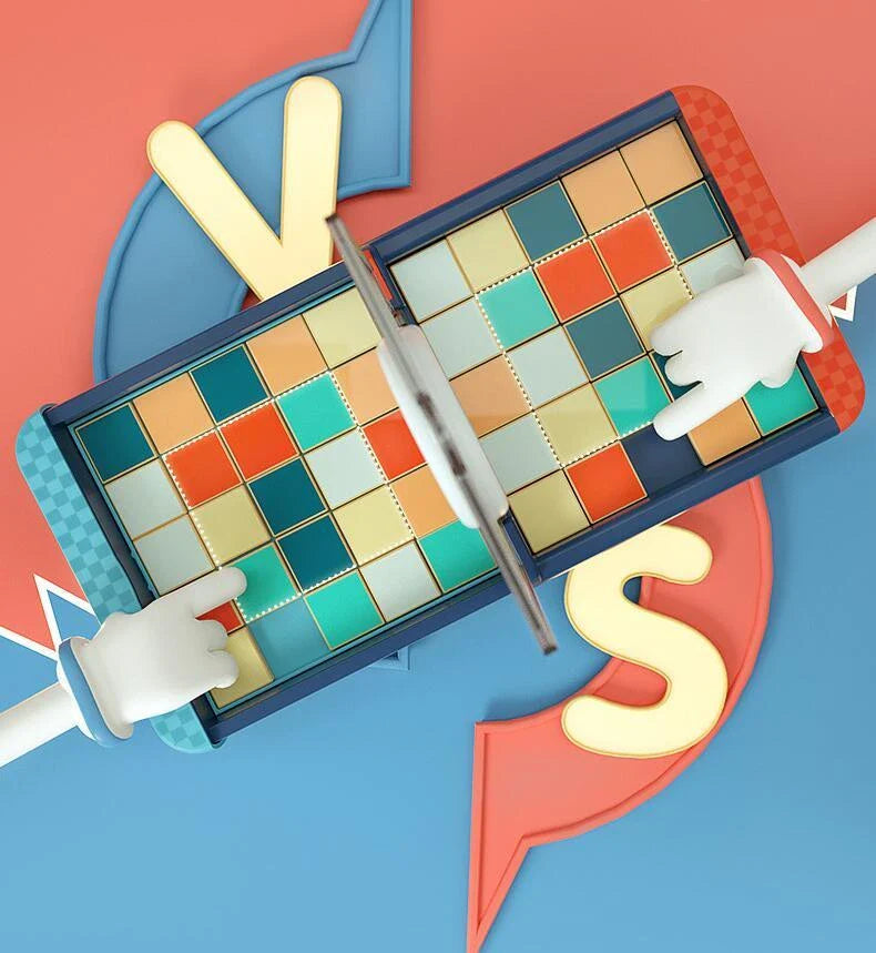 Digital Three Kingdoms Huarong Road Puzzle Toy in blue, designed for children's logical training