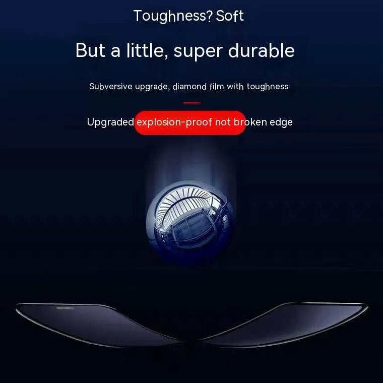 Privacy tempered glass screen protector with dustproof net for iPhone, showing anti-peeping, blue light, and standard variants.