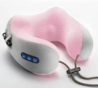 A versatile massage pillow with multiple massage heads and customizable settings, designed to relieve neck and shoulder tension.