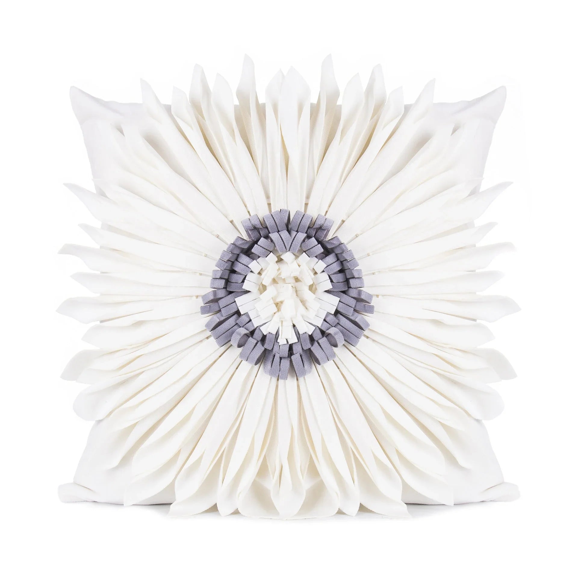 Luxurious velvet throw cushions with elegant 3D chrysanthemum embroidery, available in a range of sophisticated colours.