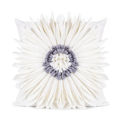 Luxurious velvet throw cushions with elegant 3D chrysanthemum embroidery, available in a range of sophisticated colours.