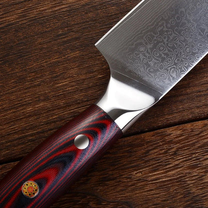 XINZUO 8-inch Chef Knife with VG10 high carbon steel blade and rose wood handle