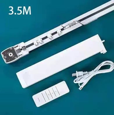 Smart electric curtain motor with aluminium track and remote control for home automation