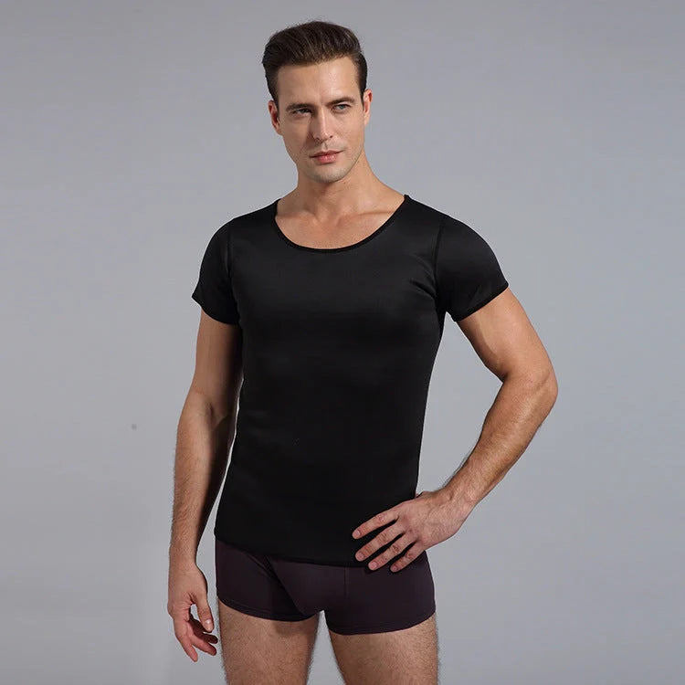 Men's black neoprene slimming body shaper underwear for waist reduction
