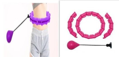 Adjustable waist hoop made of durable polypropylene for at-home fitness and calorie burning