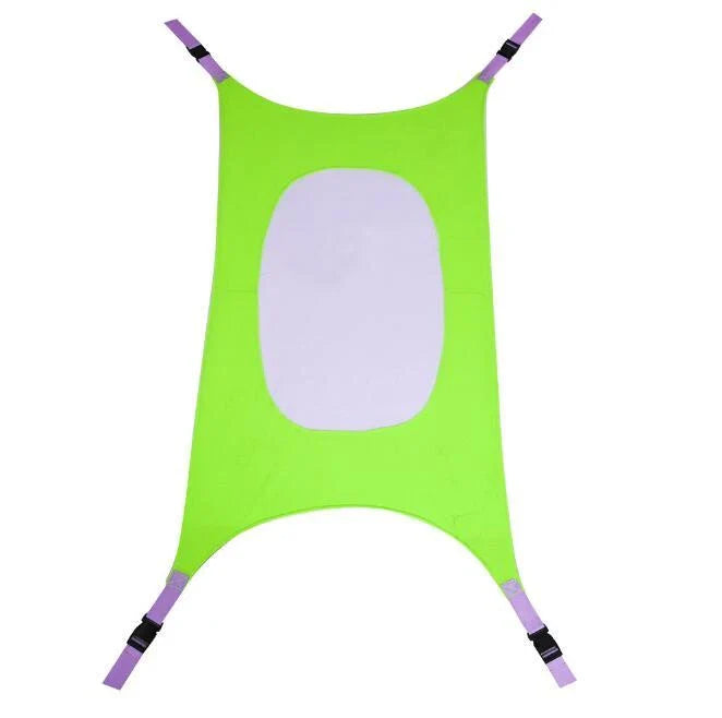 Portable baby crib hammock in soft crushed velour for safe, comfortable sleep