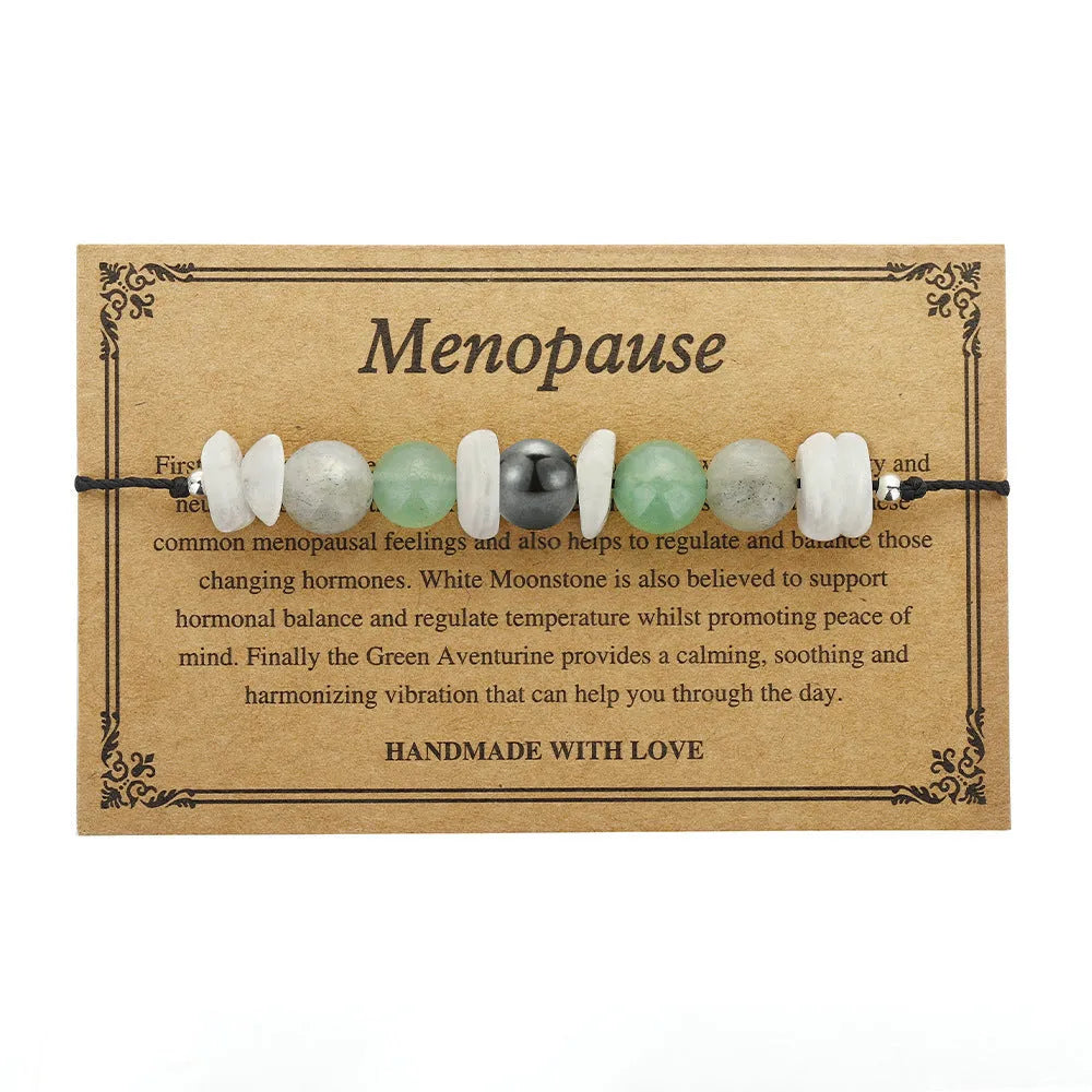 Geometric stone bracelet with wax line beading in colour 3906 for women