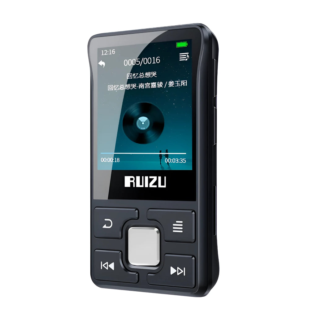 Bluetooth running card MP3 player Black 8GB X55 compact portable music device