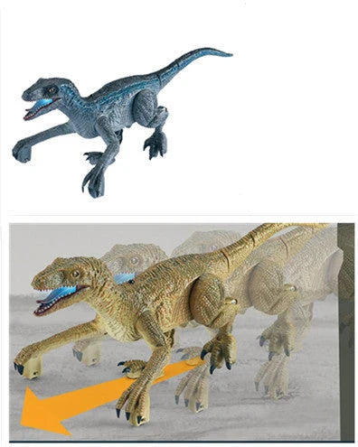 Realistic dinosaur remote control toy with 3D scales, horns, and teeth for an immersive Jurassic experience