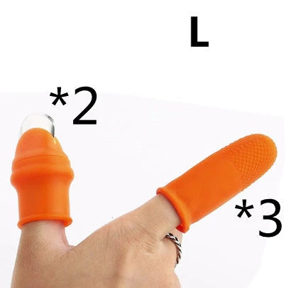 Silicone Finger Guard for Safe and Efficient Vegetable Harvesting with Sharp Curved Blade and Comfortable Grip