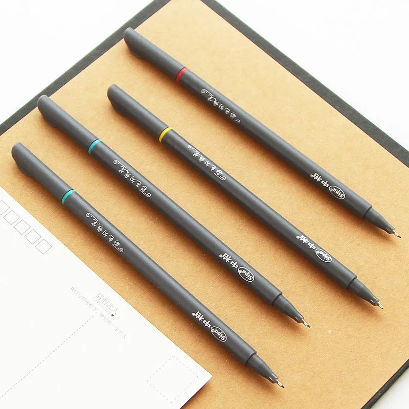 Ten 0.38mm hook line pens for architecture and mobile drawing applications