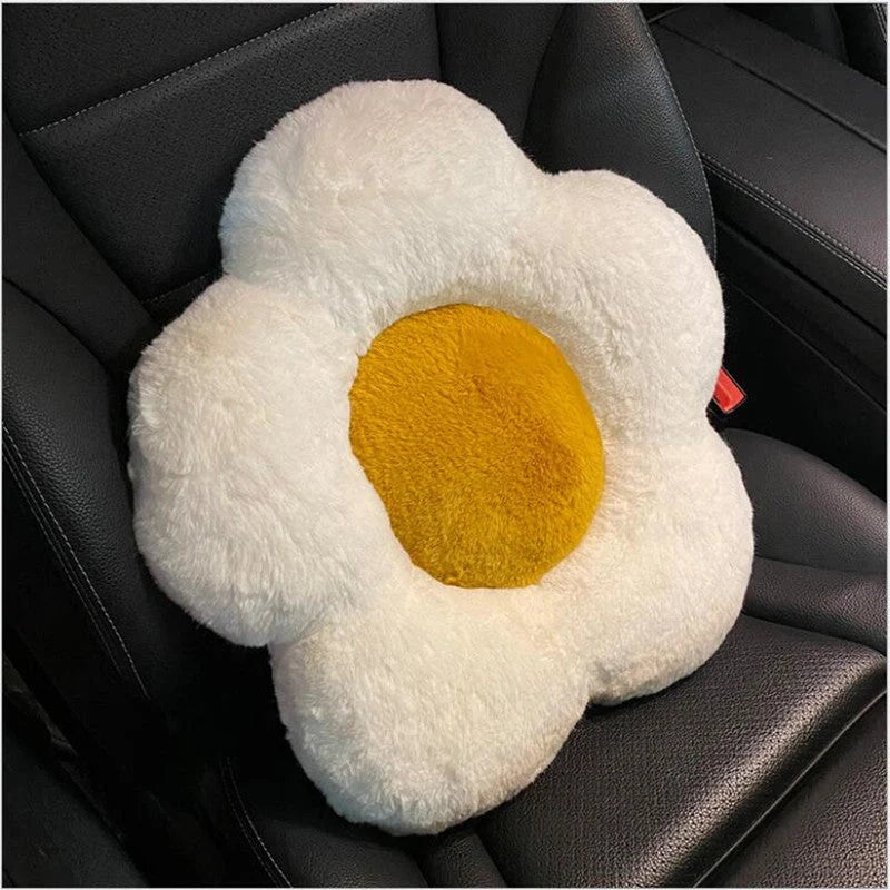 Daisy Slow Rebound Imitation Rabbit Hair Cushion in memory cotton, available in multiple colours