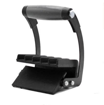 Metal and wood panel handle with quick clip for easy panel transport