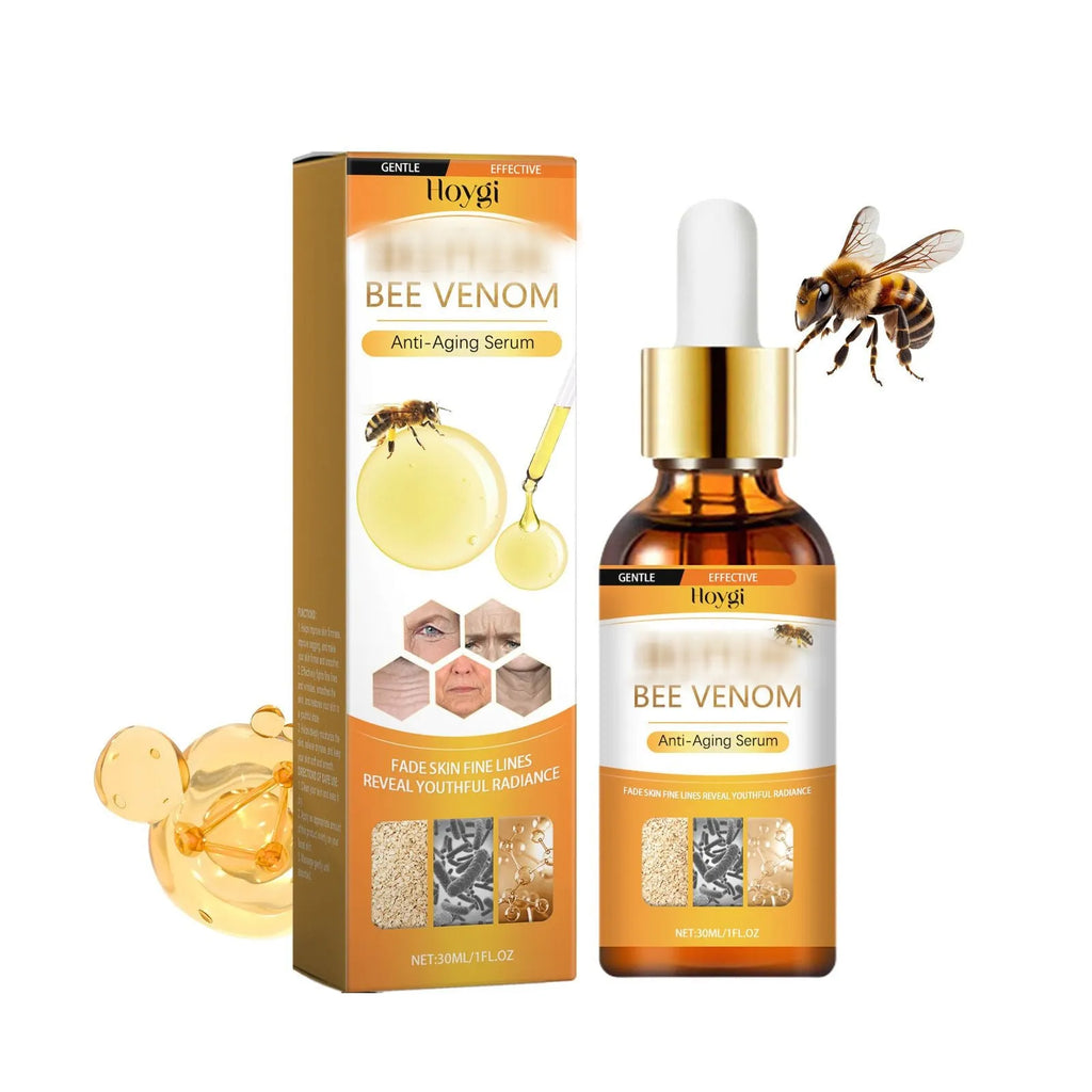 30ml anti-aging essence liquid bottle with hyaluronic acid and bee venom
