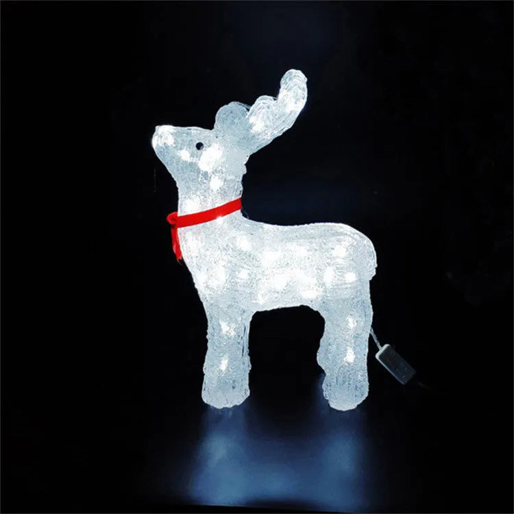 LED acrylic outdoor deer lamp with epoxy finish for Christmas garden decoration