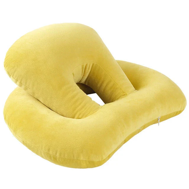Plush U-shaped travel neck pillow in various colors for ultimate comfort and support
