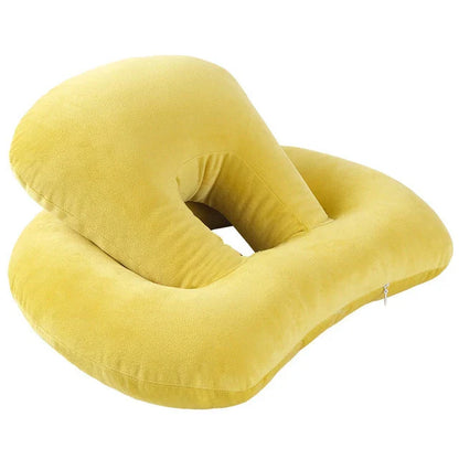 Plush U-shaped travel neck pillow in various colors for ultimate comfort and support