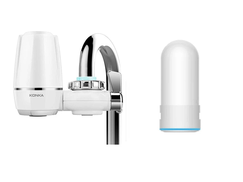 Faucet water purifier with high-speed flow and switchable water types for clean kitchen water