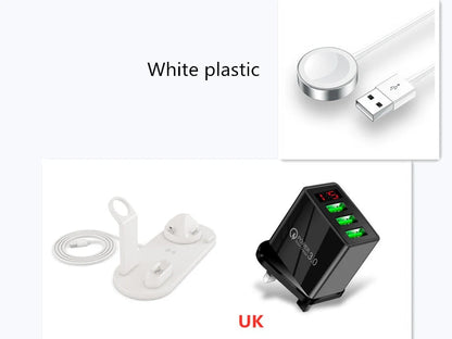 360-degree rotatable wireless charger stand for multiple devices