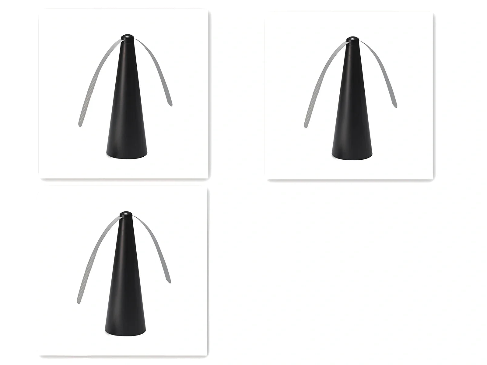 Compact USB fly repellent fan with ABS housing for tabletop insect protection