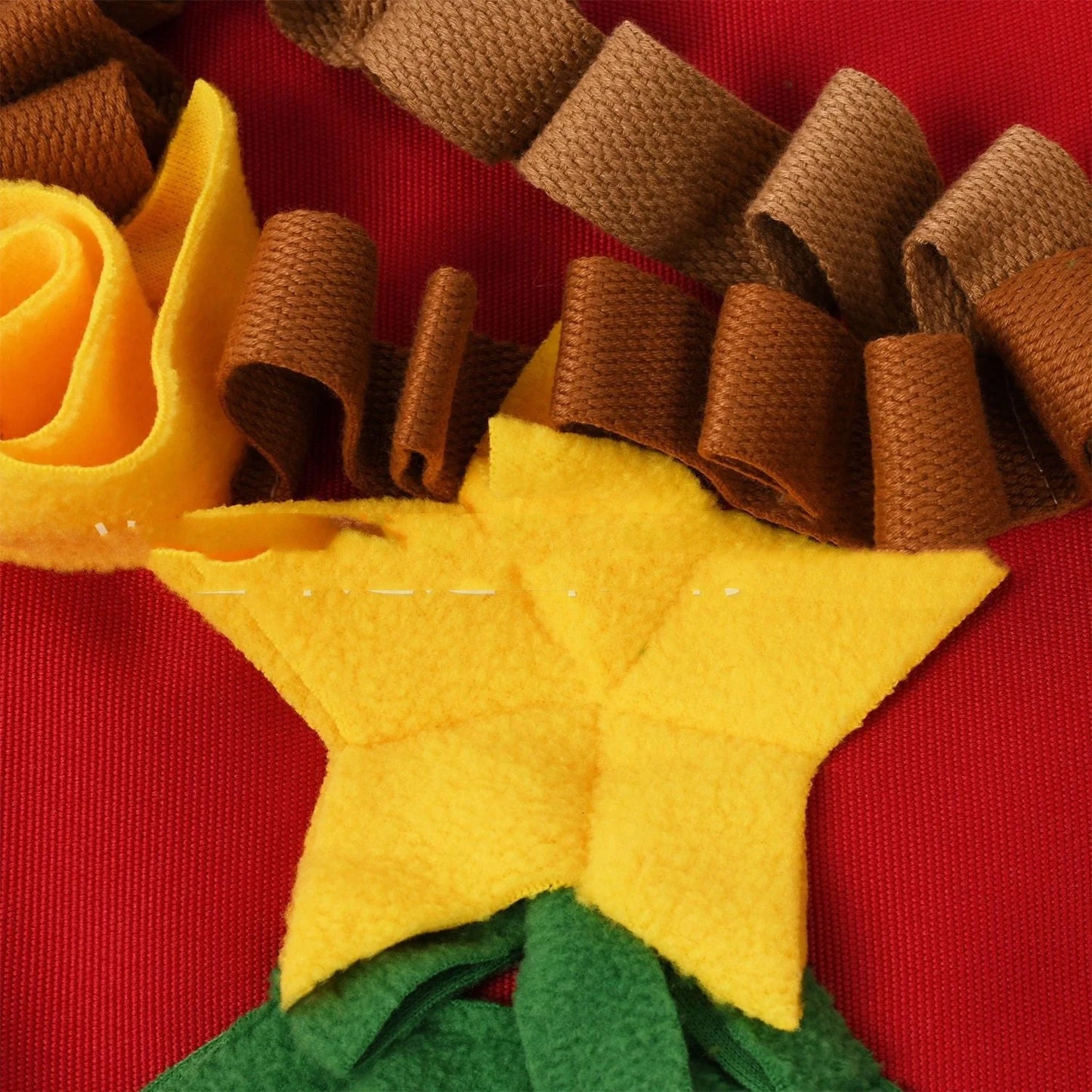 Christmas tree pattern washable dog snuffle mat for stress relief and slow feeding