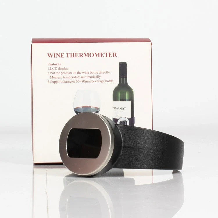 Smart Electronic Portable Wine Thermometer in green black colour