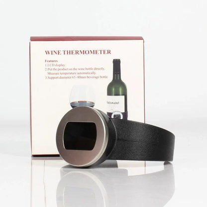 Smart Electronic Portable Wine Thermometer in green black colour