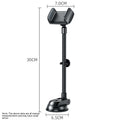 Universal rotating metal car phone bracket in black with double supercharged fast charging and multi-angle adjustment