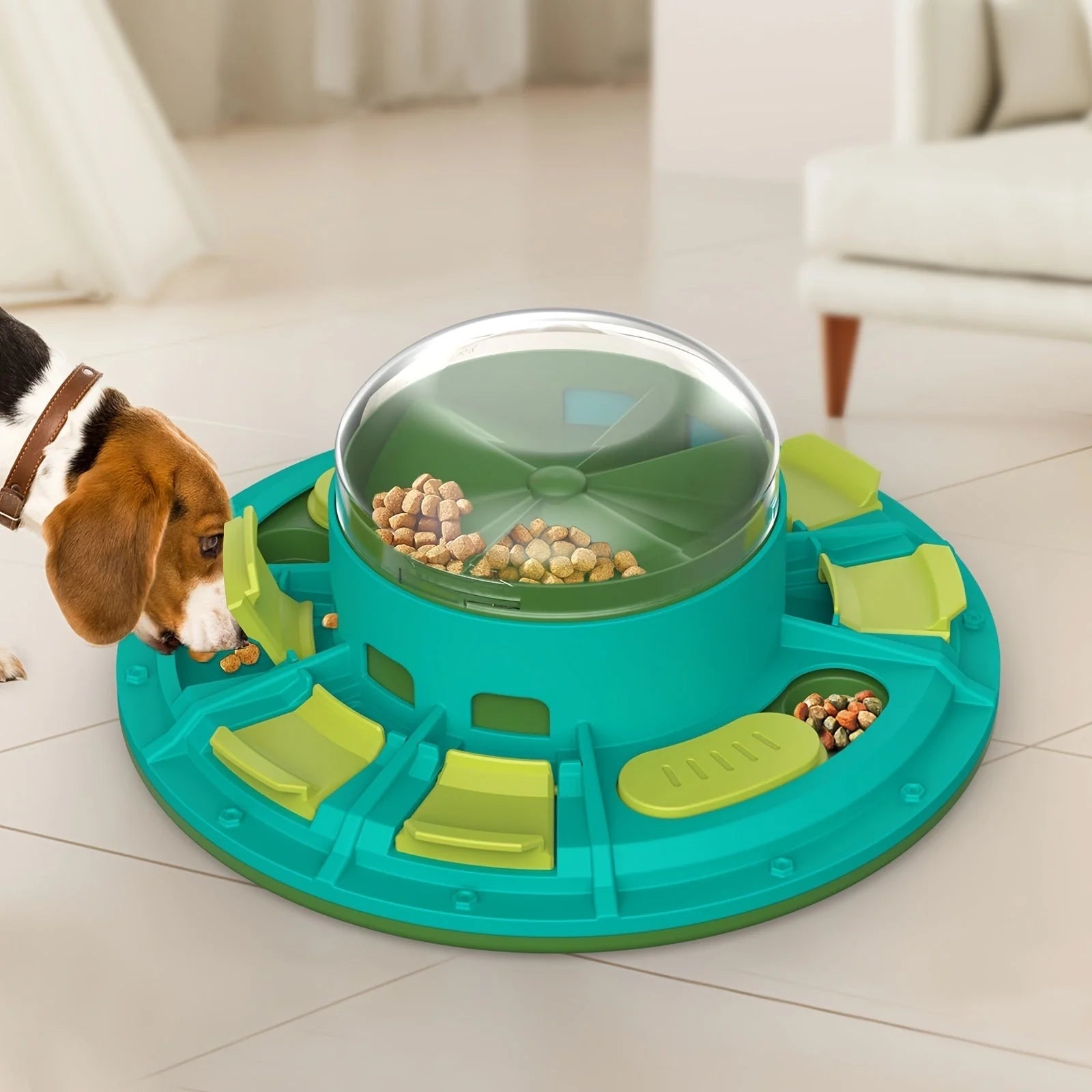 Interactive dog puzzle toy for IQ improvement and slow feeding