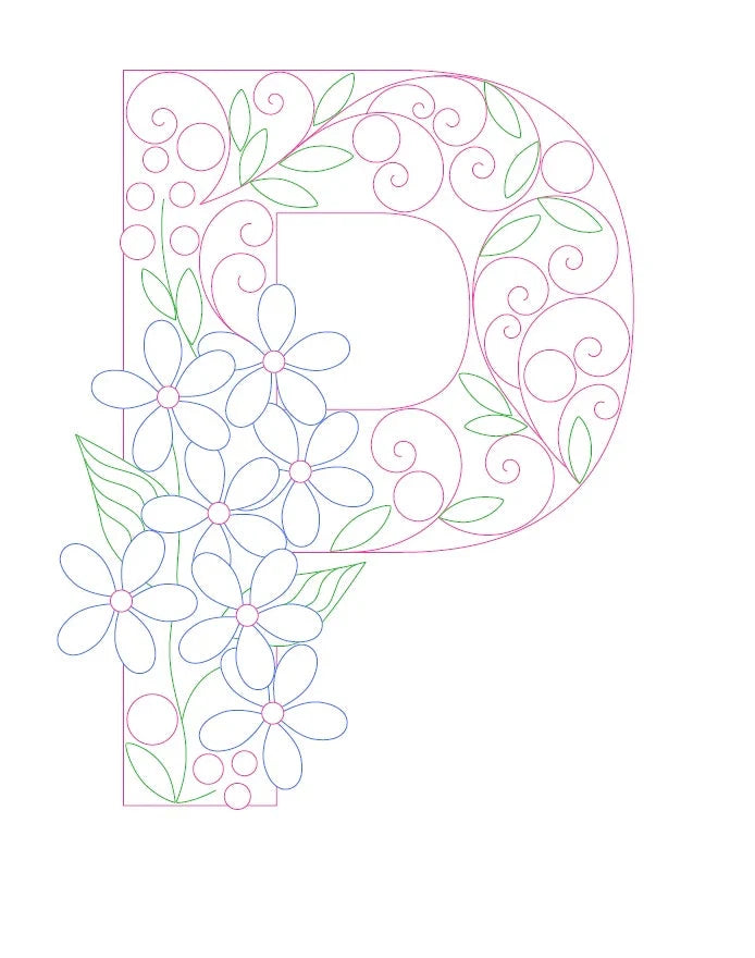 Paper Filigree Painting Kit - Letters for creative art projects