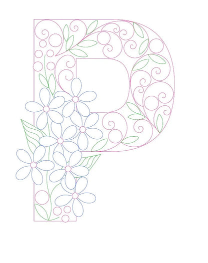 Paper Filigree Painting Kit - Letters for creative art projects
