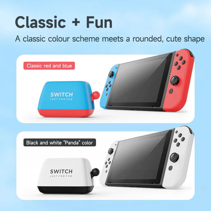 Switch game card storage box with silicone non-slip bottom in green, purple or yellow-purple