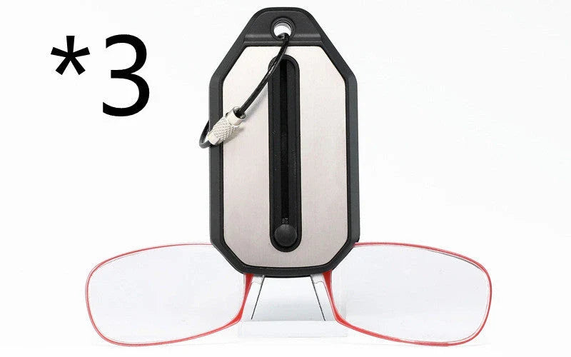 Stylish and portable clip-on reading glasses with magnification options for men and women