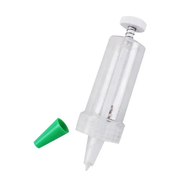 12cm long mini seed sower tool with 3cm diameter for container gardening