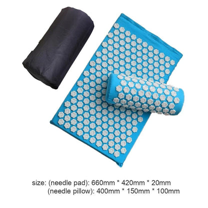Lotus Acupressure Massage Set with pillow and mat for stress relief